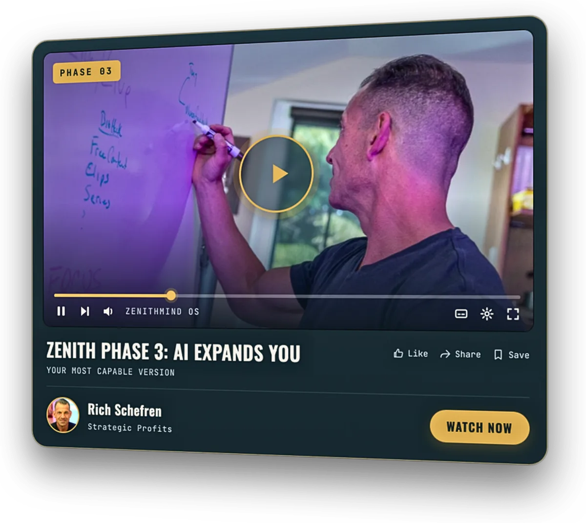 Zenith Phase 3: AI Expands You. Your most capable version, with Rich Schefren